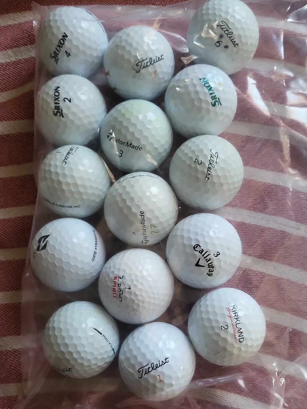 Mixed Brand Golf Ball Lot - White